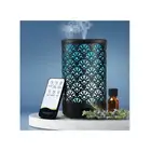 Aroma Diffuser Ultrasonic Cool Mist Metal Cover 100ml Essential Oil Humidifier