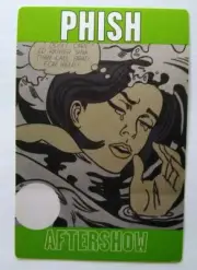 Phish Backstage Music Pass Original 1997 Alternative Rock Great Pop Art Green