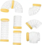 1Set DIY Hamster Maze Tunnel Durable Hamster Cage Accessories Easy to Install and Disassemble Compatible with Various for Hamsters and Hedgehogs