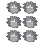 6 Pcs Brioche Baking Cups Egg Tart Pans Easy to Clean
