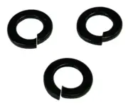 M8 Metric Helical Split Lock Washers Plain Black QTY 1,000