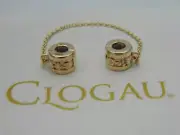 Welsh Clogau 9ct Gold Tree of Life Safety Chain Bead Charm RRP £380.00