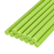 12pcs Mini Hot Glue Sticks for Glue Gun 0.43-inch x 8-inch Bright Green