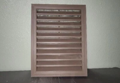 Mid America Master Vinyl Rectangle Gable Vent New Old Stock Brown 18 x 24
