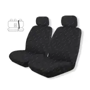 Rear Ilana Tailor Made Black Outback Car Seat Covers for Isuzu D-Max LS Crew Cab