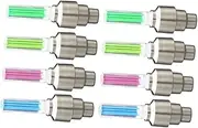 UPKOCH 8Pcs Bike Wheel Light Tire Lamp Rotating LED Wheel Tyre Light for Enhanced Night Visibility Easy Installation Shockproof Design Selection
