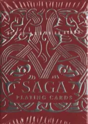 SEALED - SAGA Raiders (Red) Playing Cards Kickstarter by Isolated Thunderstorms
