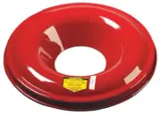 Cease Fire 26330 JUSTRITE Trash Can Top: Round, Funnel, For 30 gal