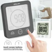 Waterproof Digital Bathroom Shower Alarm Timer Clock Temperature Meter Humidity