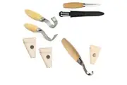 Mora wood carving chisel hook + sheath pack 162/163/164/106 Morakniv spoon bowl