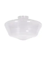 Chrysler Small Schoolhouse Shade in Clear Glass