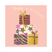 Hammond Gower Jollification Happy Birthday Presents Card - 15.5x15.5cm