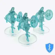 Sword Wraith Warrior x3 - Boneyard #24 D&D Icons of Realms Miniature