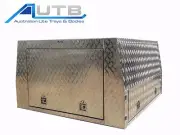 Aluminium Ute Canopy LIFTOFF 1800mm L X 1800mm W - 3 Door 2.5mm Checkerplate