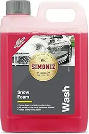 SIMONIZ Juicy Watermelon Snow Foam Car Shampoo, Luxurious Thick Foam Touchless Car Wash pH Neutral Pre Cleaner Gently Lifts Dirt & Traffic Film, Red, 2.5L