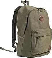 Seemeroad Canvas Vintage Backpack Lightweight Travel Daypack Laptop Backpack College Student Rucksack for Men Women (Army Green)