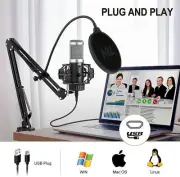 Microphone for Recording, NLL Studio Microphone for PC with Boom Arm, Pop Filter