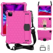Hive iPad Case For iPad Pro11//Air4 10.9 Durable Stand Cover With Shoulder Strap-RoseBlack