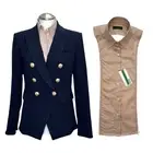 NWT DICKEY Compatible with Veronica Beard Blazer Button Down Shirt 00-14 Brunne
