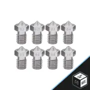 2pcs Steel V5 V6 M6 Thread Nozzle 0.2-0.8 1.75MM Extruder Hotend For 3D Printer