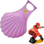 Winter Sledge for Children, Downhill Sprinter, Outdoor Ski Sledge, Flexible Snow Sand Sledge, Thickened Snow Sledge Equipment with Cold-Resistant Handle for Children and Adults
