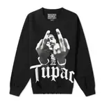 WACKO MARIA TUPAC HEAVYWEIGHT TYPE 1 CREW SWEAT BLACK