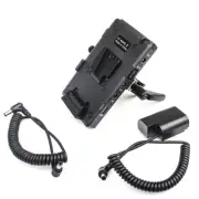 V-lock Power Plate w/D-tap& Clamp+ DMW-DCC12 Dummy Battery for Panasonic GH5s G9