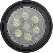 30W Round Par36 LED Work Light, Par36 LED Light, Flood Sealed Beam, Tractor LED Lamp with Rubber Housing Replacement OEM NO. RE561116, AR85258, AR85262, RE10964, RE19080