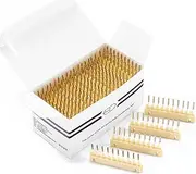 C-Shaped Buckle for First Generation 6D Hair Extensions Machine, 6D Hair Extensions Snap Human Hair No-Trace Hair Extensions Kit Tool (40Pcs),Yellow
