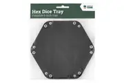 Hex Dice Tray 6" Black