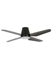 Aria 122cm CTC Fan with LED Light in Black