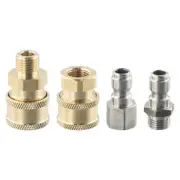 Practical Gold and Silver Quick Connect Adapter for Pressure Washer Coupling 14