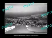 OLD LARGE HISTORIC PHOTO EDGARTOWN MASSACHUSETTS, AERIAL VIEW OF TOWN c1939