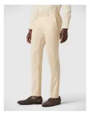 [Politix] Slim Stretch Textured Tailored Pant in Lemon