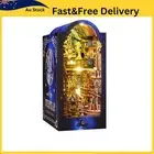 3D Wooden Puzzle Bookend Miniature Kit with Light Magics Book Nook Interstellar*