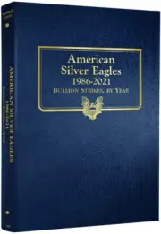 U.S. American Silver Eagles: 1986-2021 - Whitman Classic Coin Album #3395