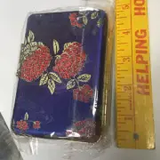 Jewelry Box Travel Brocade Mirror Small 4 x 3 inch rings earrings Trinket