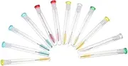 TOVINANNA 12pcs Beauty Eyelash Makeup Applicator Double-ended Brush for Lash Extensions Random Color