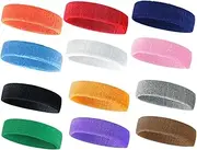 [YARNOW] Breathable Sports Headband Wrap Running Headband Elastic Hairband Set for Men Women Yoga Workout Random Color