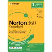LifeLock Norton 360 Standard - Subscription License and Media - 1 Device, 10 GB, 1 User - Annual Fee - Antivirus - DVD-ROM - 1 Y
