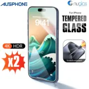 2xTempered Glass Screen Protector For iPhone 16 15 14 Plus 13 12 11 Pro Max XR