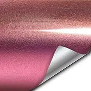 VViViD XPO Gloss Liquid Metal Pink Vinyl Car Wrap Film 1ft x 5ft Pink