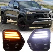 LED Daytime Running Light DRL For Chevy Colorado 2023+ With Turn Signal Fog Lamp