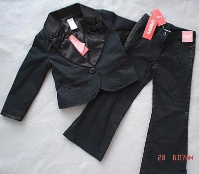 Gymboree Holiday Black Tuxedo Pants Jacket 4-4T NWT New