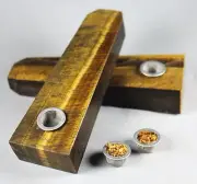 10 Pcs Wholesale ! Natural Tiger Eye Gem stone Quartz Crystal Smoking Pipe
