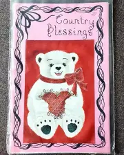 Valentine Polar Bear Paint On Pattern