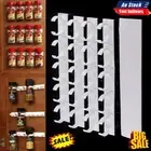 4PCS Clip Kitchen Spice Gripper Strip Jar Rack StDYage Holder Wall Cabinet Door