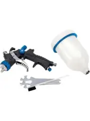 Draper Tools Hvlp Air Spray Gun Composite Body & 600Ml Gravity Fed Hop (09707)