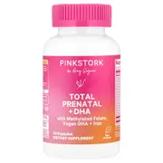 Pink Stork, Total Prenatal + DHA, Mint, 60 Capsules