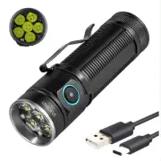 XC03 Pocket Flashlights High Lumens Max 3000 Lumen,Rechargeable Powerful Flas...
